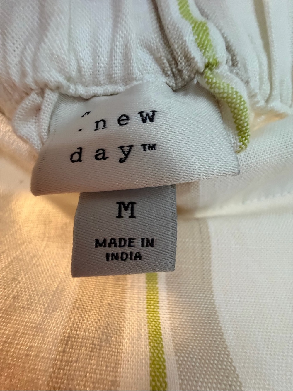A New Day striped linen-blend column maxi skirt Size Med - Picture 8 of 9